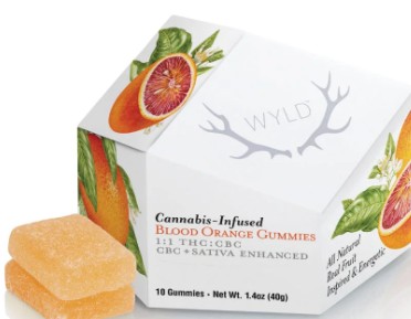Photograph of product: Blood Orange [S] - 100MG CBC:TH-oui 1: ummies 10PK