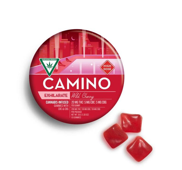 Photograph of product: CM | Wild Cherry Gummies | 20 mg TH-oui: 5 mg CBC: 5 mg CBG 4:1:1 | 200mg (AU)