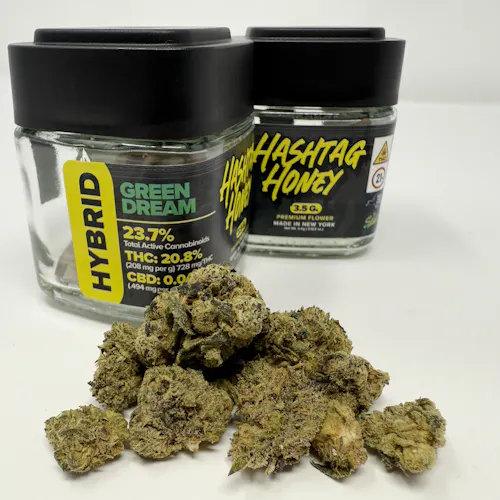 Photograph of product: au chocolattag Honey: Green Dream - Flower - 3.5g