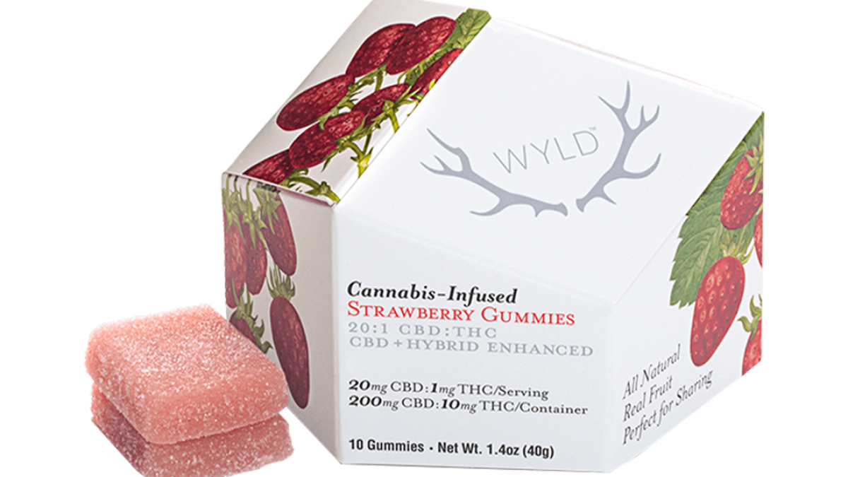 Photograph of product: Strawberry Gummies | 20:1 CBD:TH-oui | 10mg | 10ct (H)