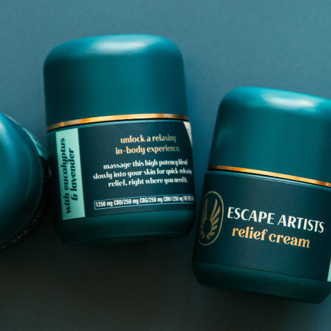 Photograph of product: Escape Artists Eucalyptus 1250mg:1250mg