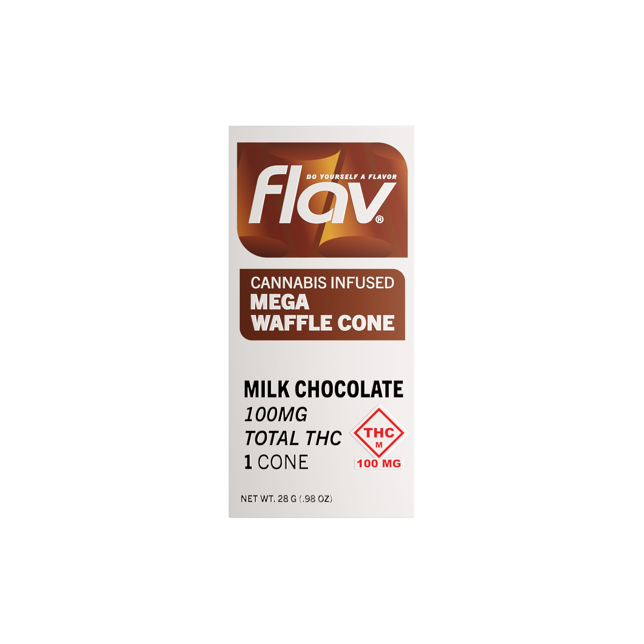 Photograph of product: Milk Chocolate Mega Cone Chocolate 100mg