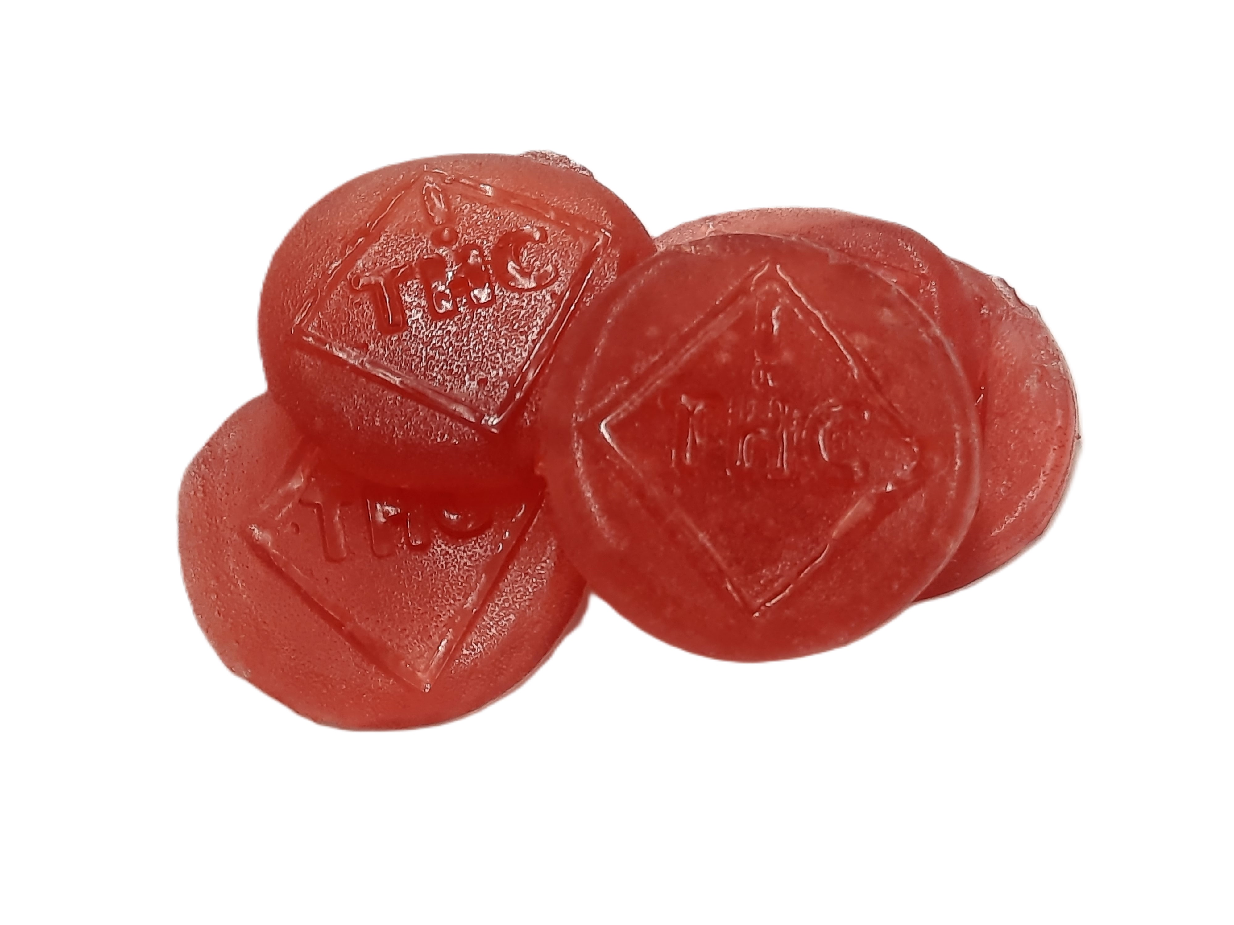 Photograph of product: TH-oui Gummies - RELIEF | 10mg:TH-oui/10mg:CBD/10mg:CBG | Raspberry