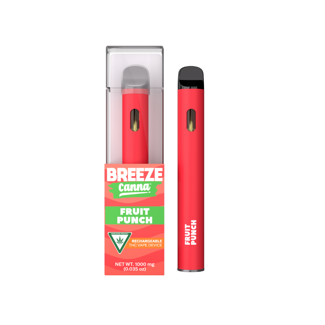 Photograph of product: Breeze | Fruit Punch Disposable Vape | 1g