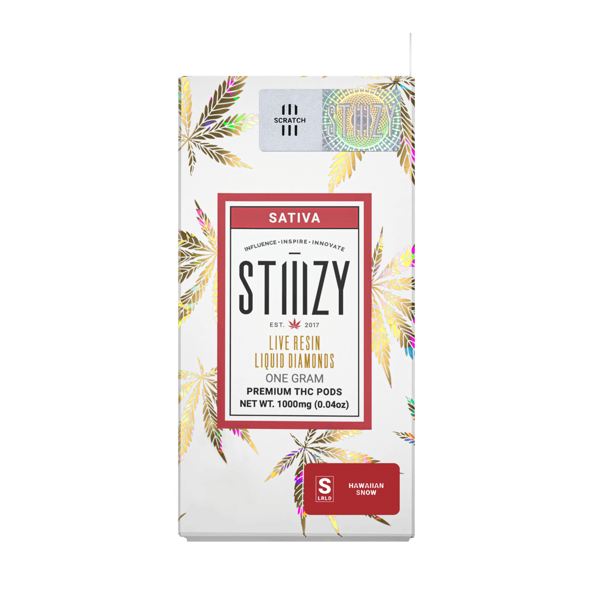 Photograph of product: 1000mg Hawaiian Snow Live Diamonds Pod