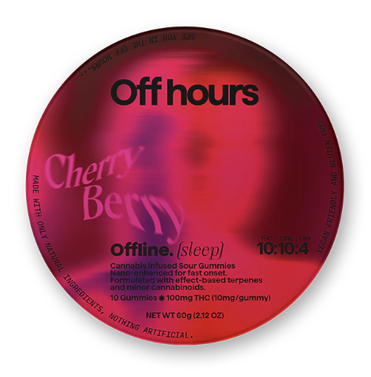 Photograph of product: B15 | Offline Cherry Berry Gummies | Off Hours