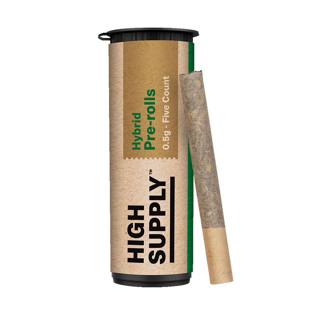 Photograph of product: 5 Pack | 2.5g | Hybrid | Banana Mints