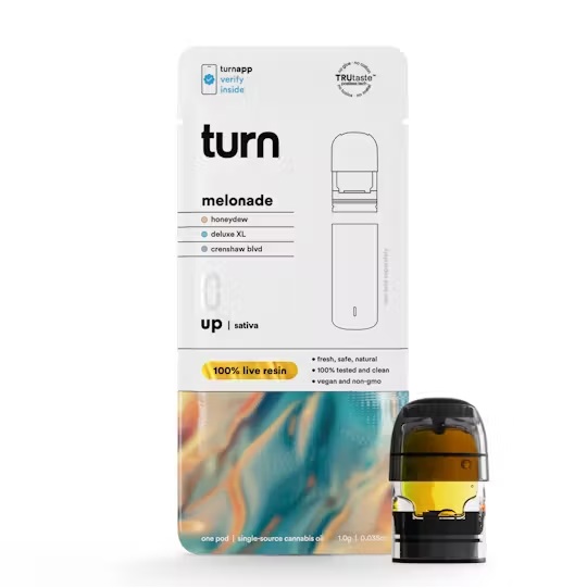 Photograph of product: Turn Up | Melonade Live Resin Pod | 1g