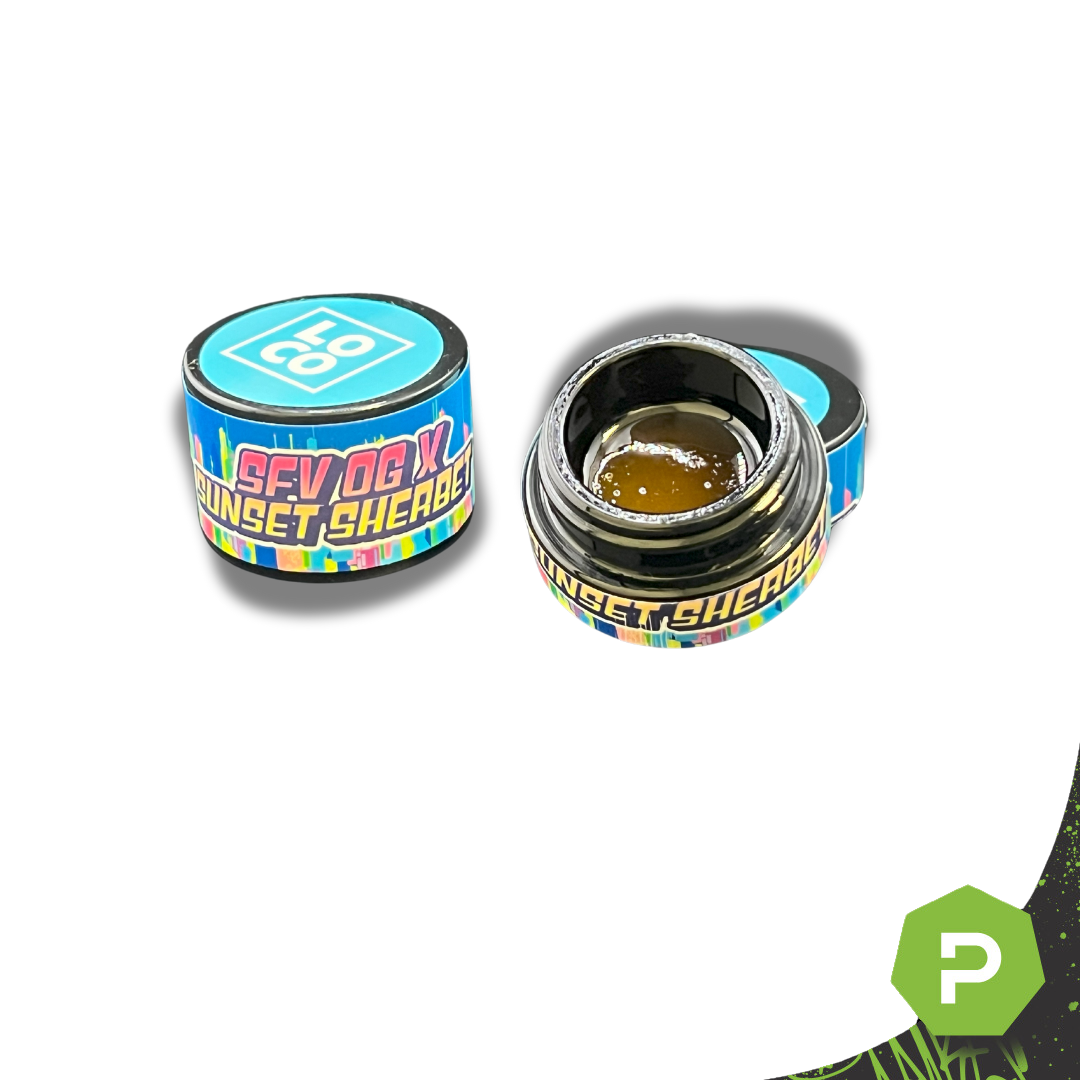 Photograph of product: Loco Live Resin | SFV OG x Sunset Sherbet