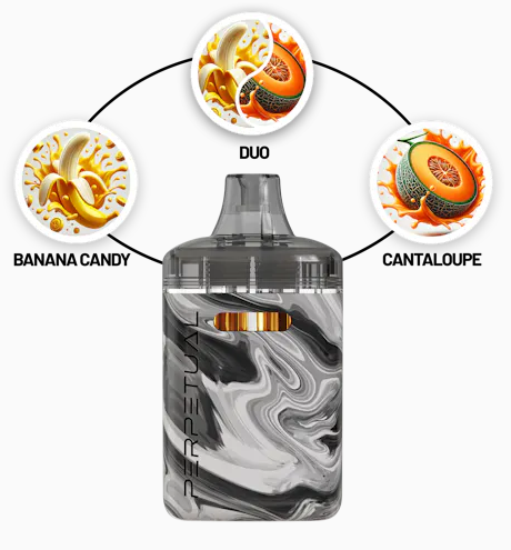 Photograph of product: Perpetual Banana Candy & Cantaloupe Crush Disposable