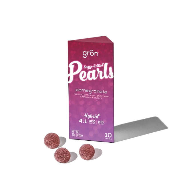 Photograph of product: 4:1 Cbd/Thc Pomegranate Gummies 100mg {767}
