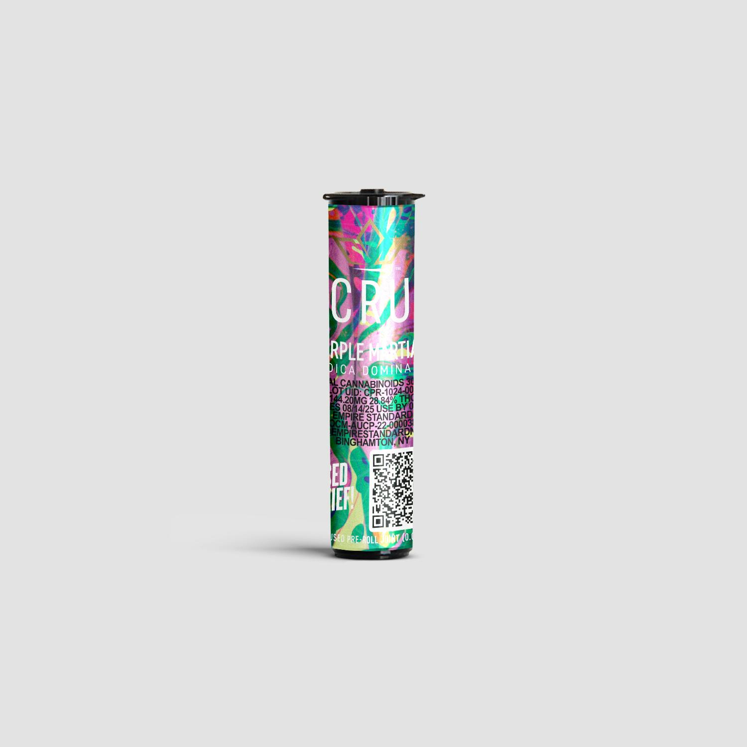 Photograph of Product: CRU | Purple Martian | Infused Pre Roll