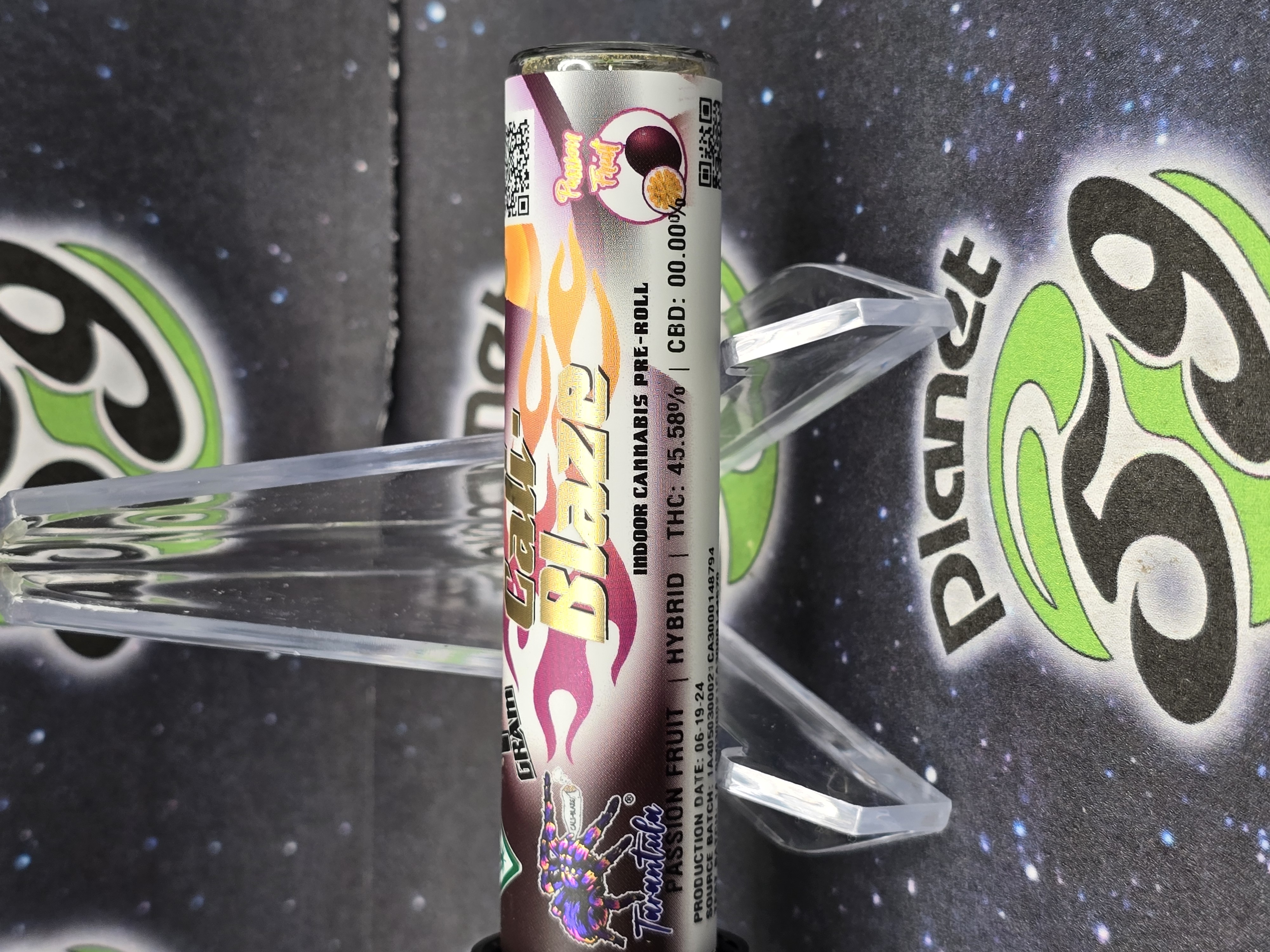Photograph of product: Cali Blaze | Passion Fruit Infused Preroll Tarantula