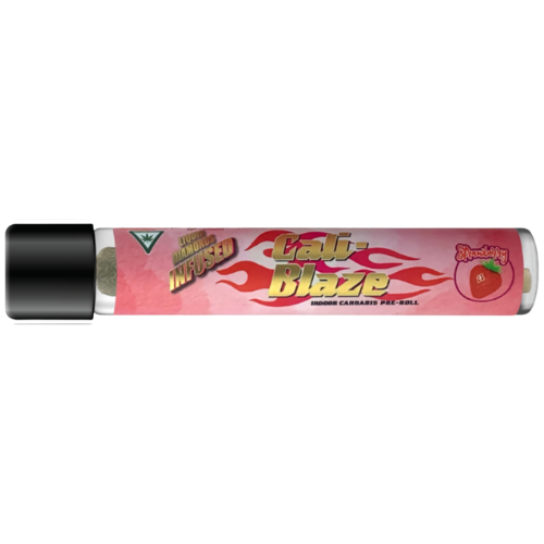 Photograph of product: Cali-Blaze Strawberry Oui'd Infused Pre-Roll 1.2g