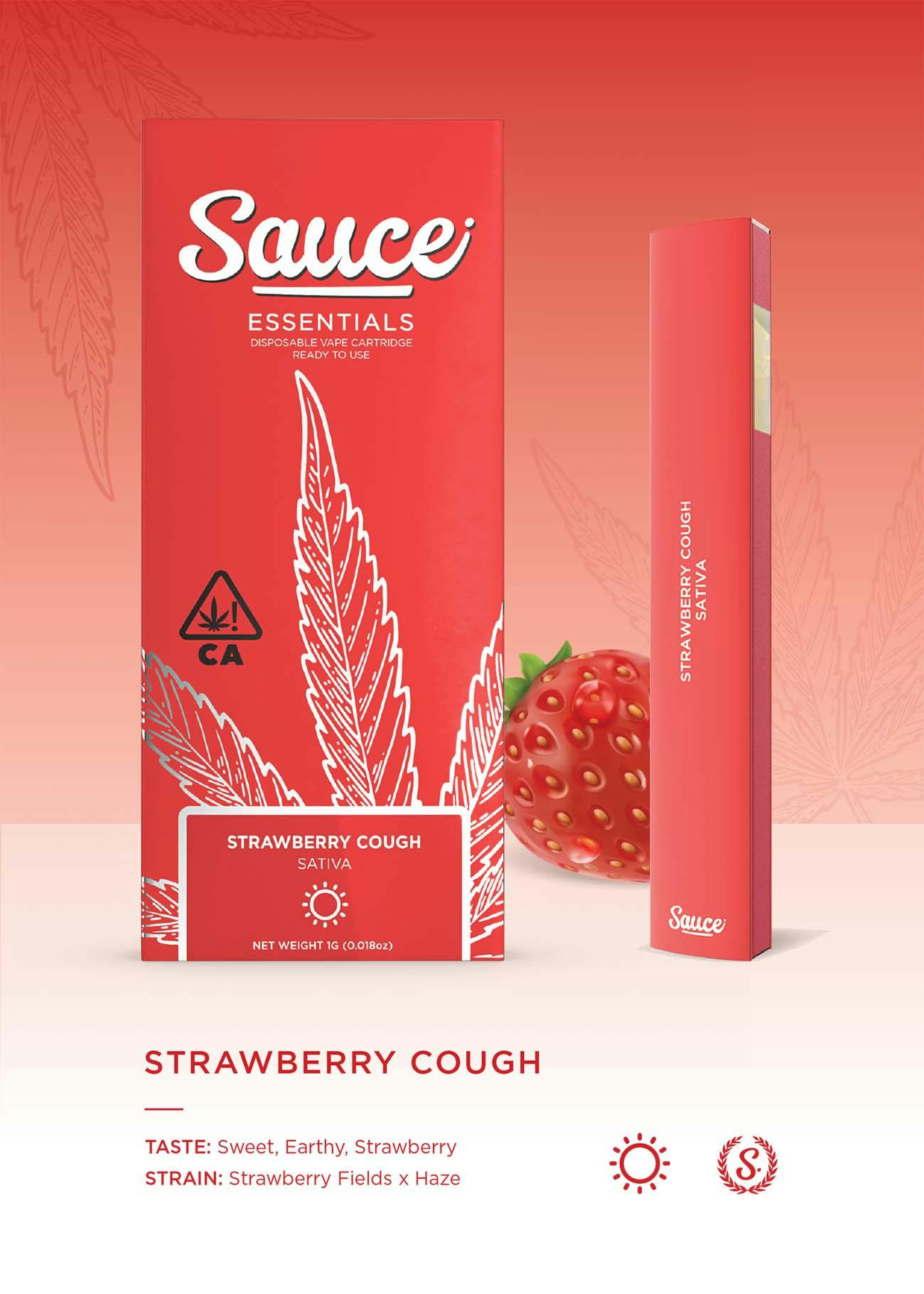 Photograph of product: Strawberry Cough Disposable | 1g - 
