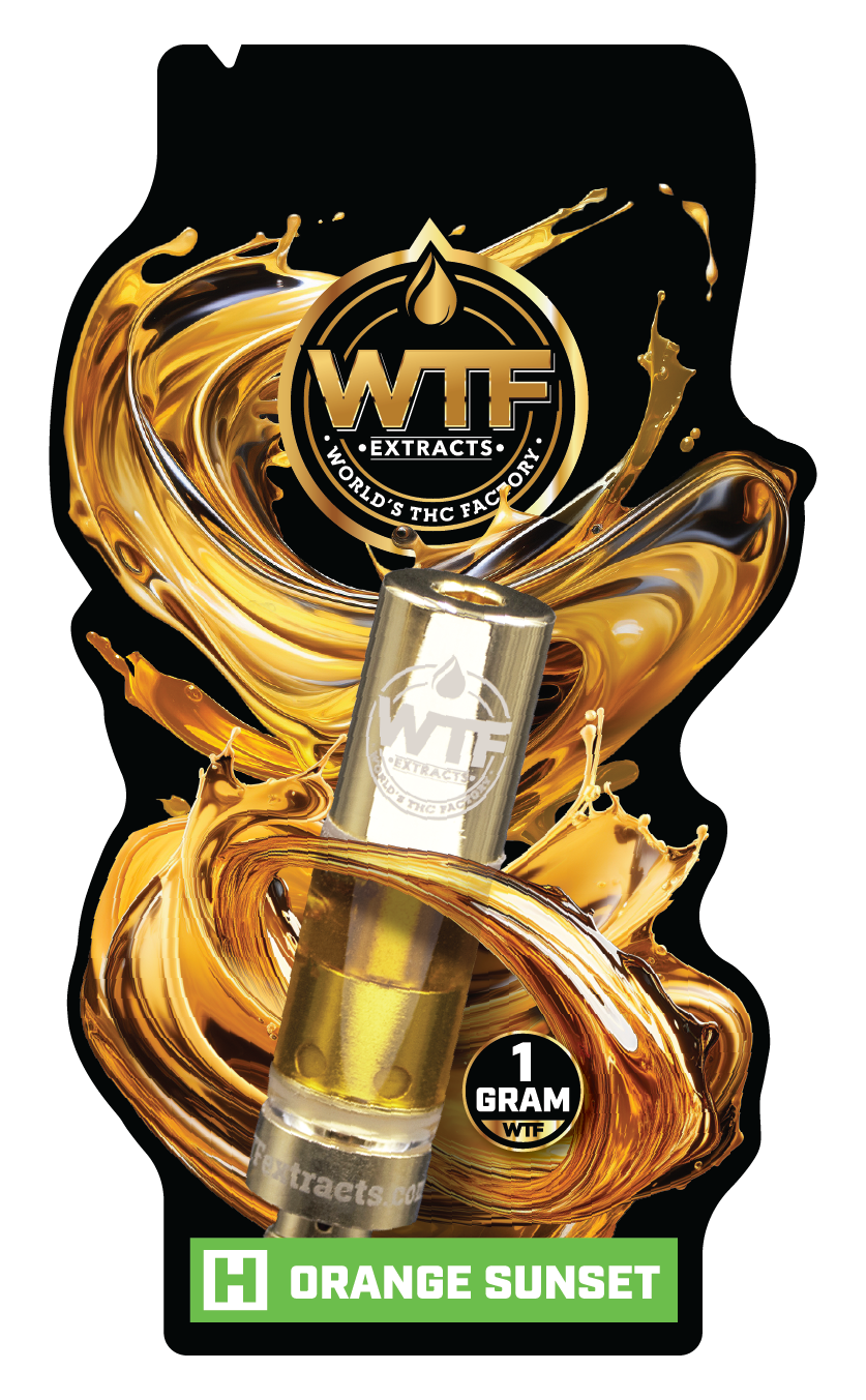 Photograph of product: WTF - Cartridge Distillate - Orange Sunset (H) (1.0g)