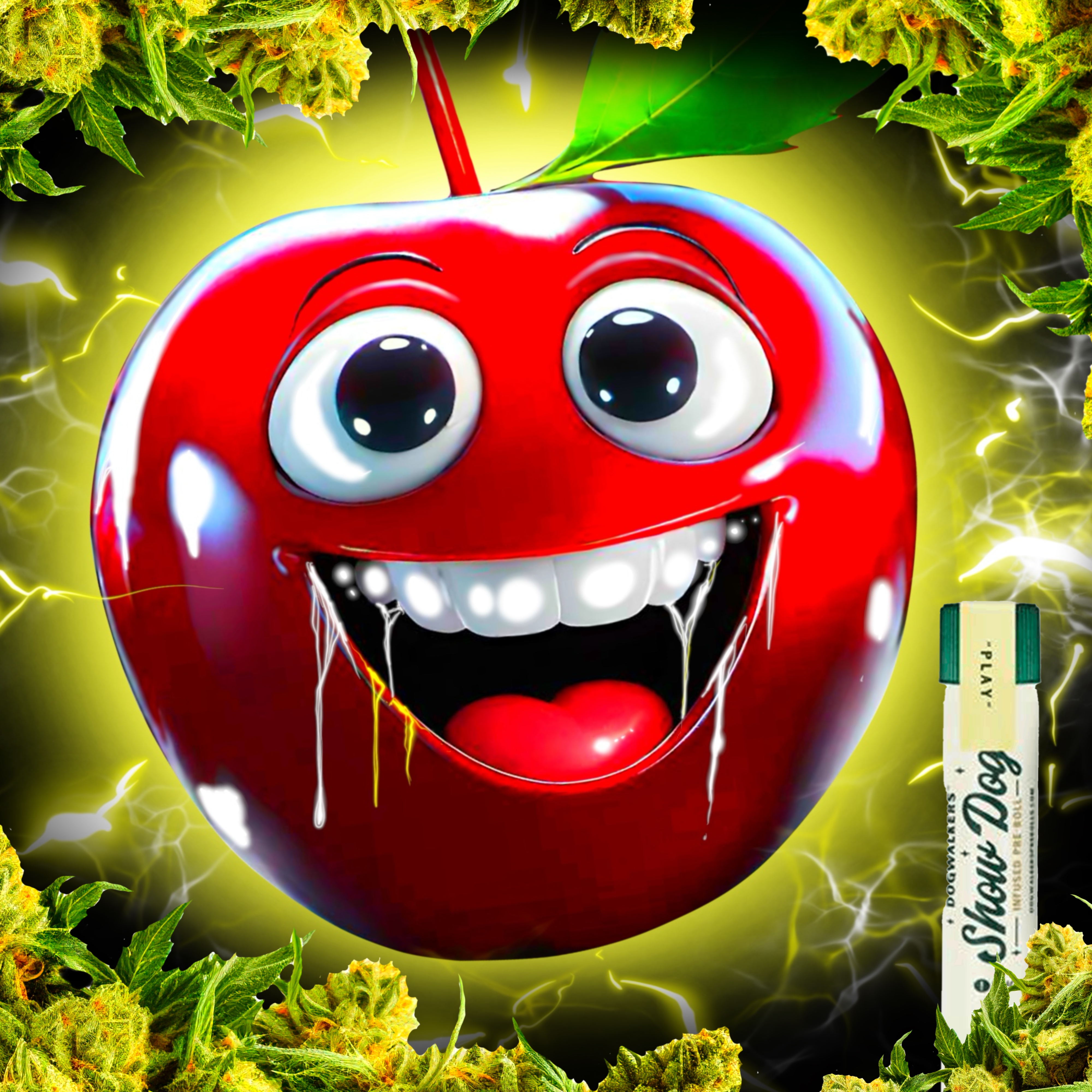 Photograph of product: Sour Cherries Infused Big Dog 1g