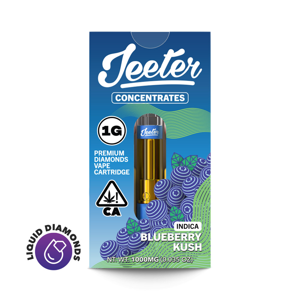 Photograph of instaPanelPhoto: Blueberry Kush Premium Diamonds Vape Cartridge | 1g
