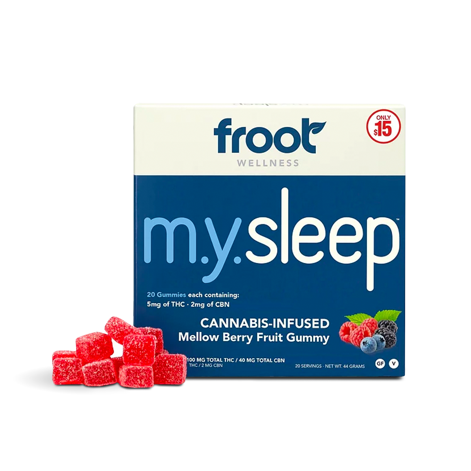 Photograph of Product: M.y.Sleep Mellow Berry Fruit Gummies