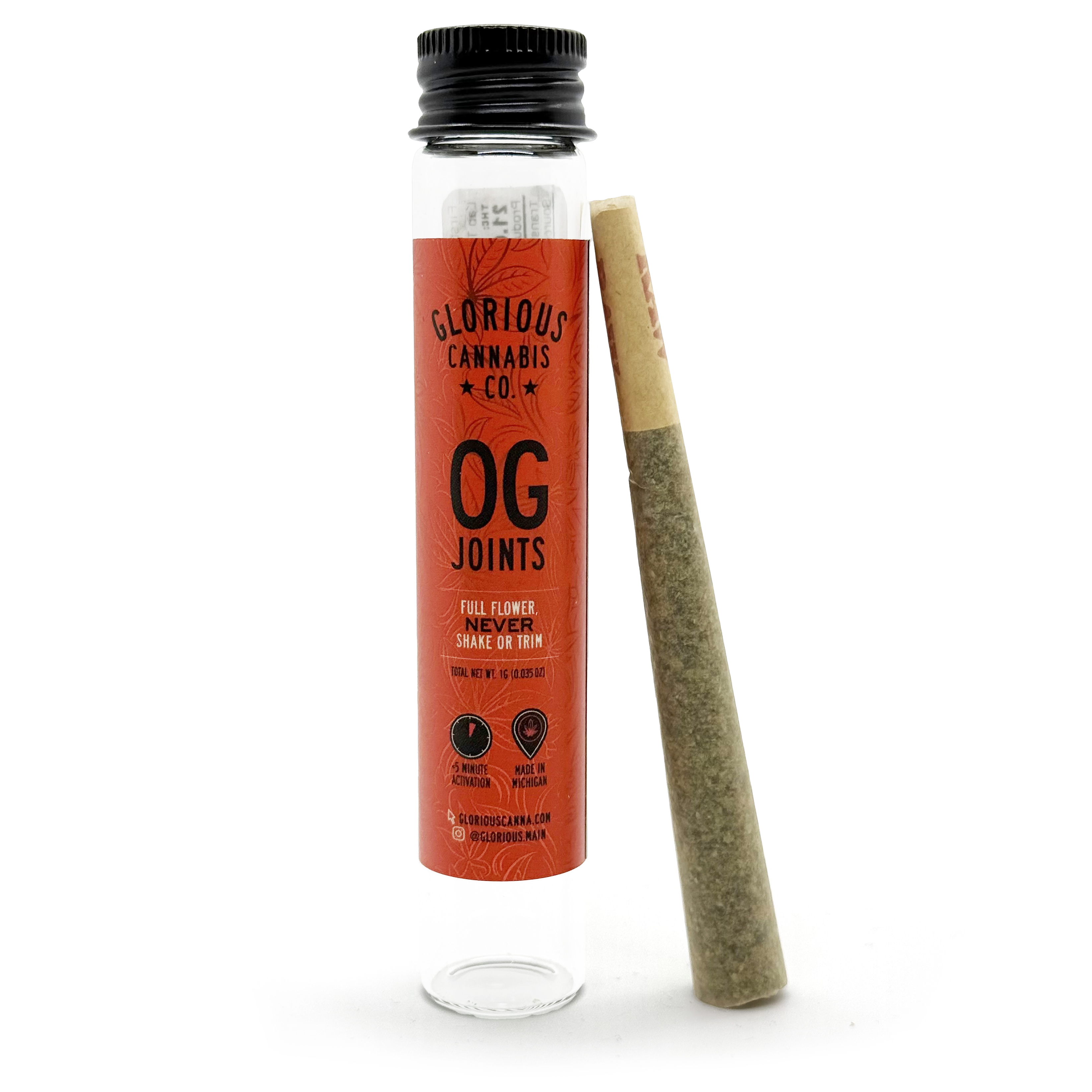 Photograph of product: Glorious Animal Mints Preroll Rec