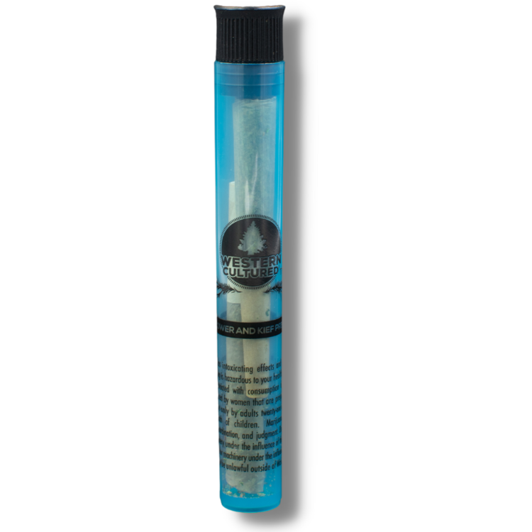 Photograph of product: Blue Slushee Solventless Bubble au chocolat Infused Wood Tip Hemp Wrapped Blunt (Western Cultured)