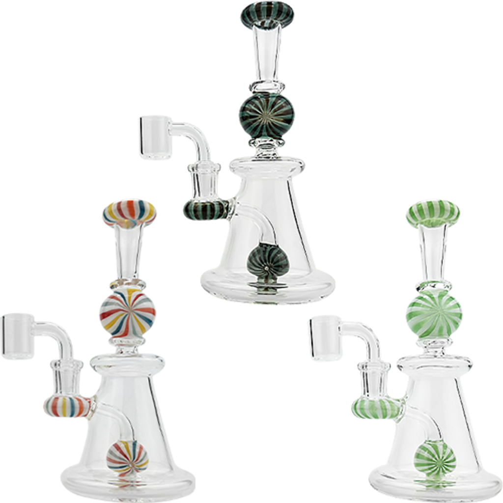 Photograph of product: SirEEL | Rig | 7.5" 4-Section Color Stripe | Assorted Colors