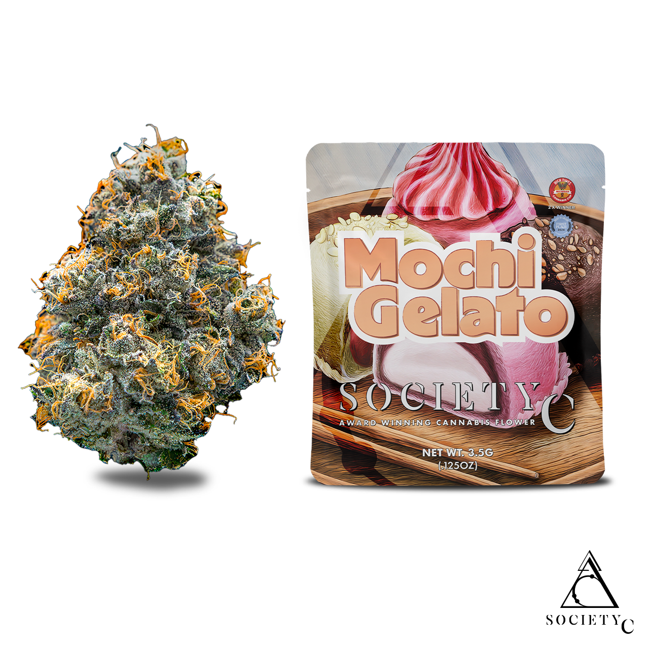 Photograph of product: Society C | Mochi Gelato | 3.5g