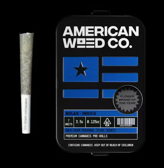Photograph of Product: American Weed Company Apple Kush Infused Pre-Rolls (7pk)