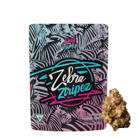 Photograph of product: REC | Seed Junky | Zebra Ztripez Prepacked - 3.5g