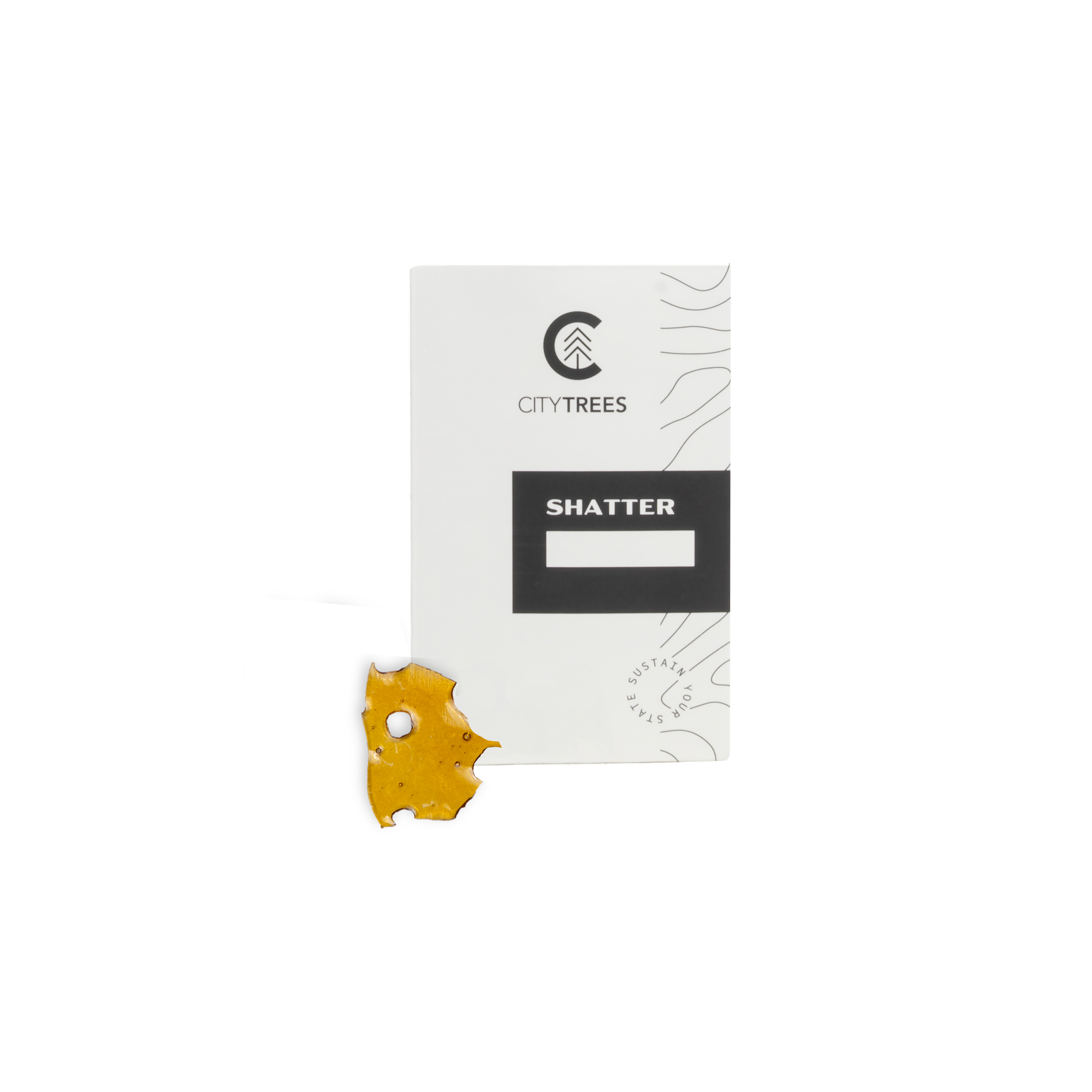 Photograph of product: City Trees Sour Grape Stomper (H) Cured Resin Shatter 1g