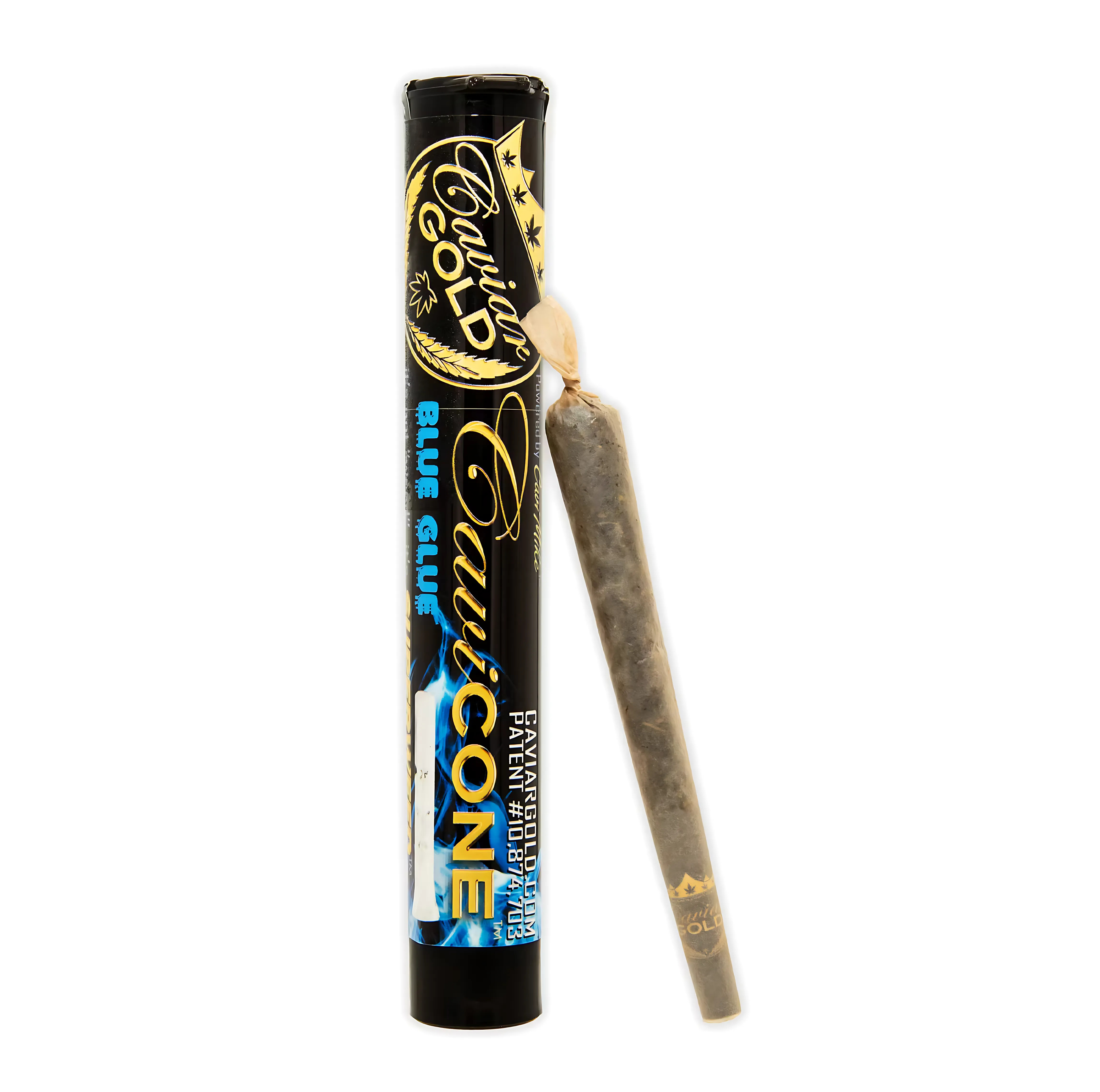 Photograph of product: Caviar Gold - Blue Glue - 1.3g Preroll infused