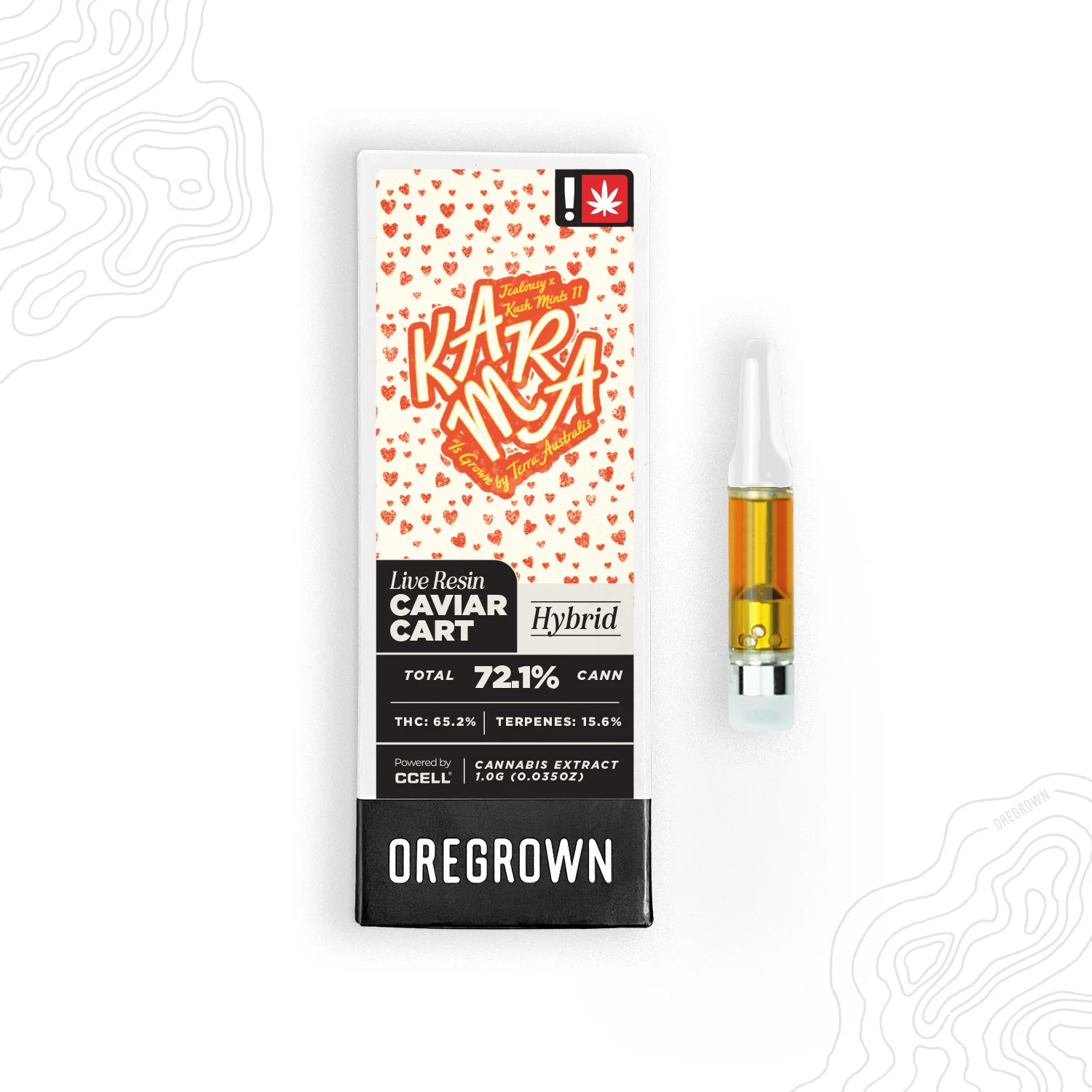 Photograph of product: Oregrown - CITRUS RUSH - Live Resin Cartridge - (1g) - S