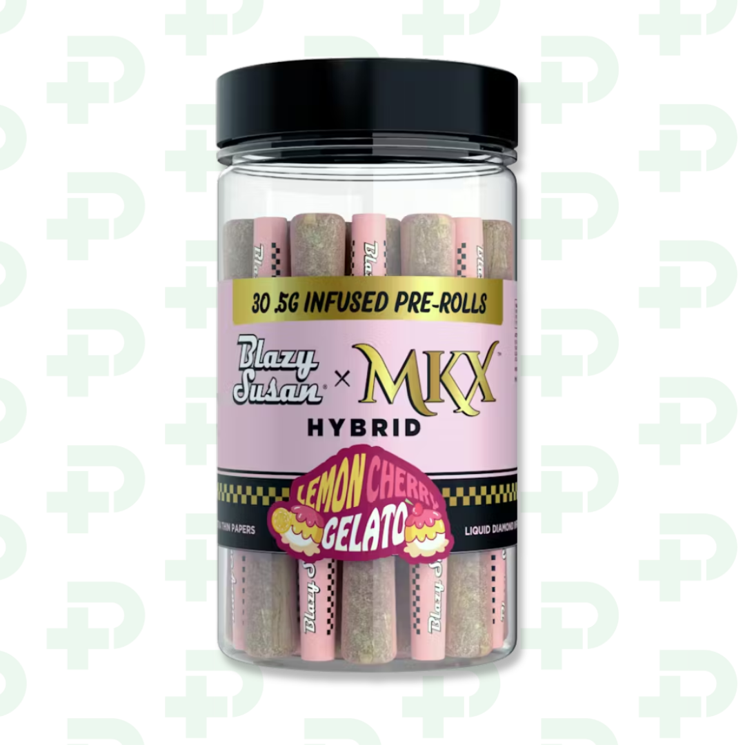 Photograph of product: Blazy Susan 30-Pack Infused Preroll - Lemon Cherry Gelato