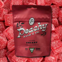 Photograph of product: Peachy - 200MG Rosin Gummies - Cherry