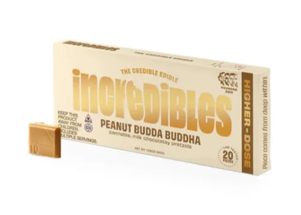Photograph of product: Incredibles - High Dose Peanut Budda Buddha - 500mg