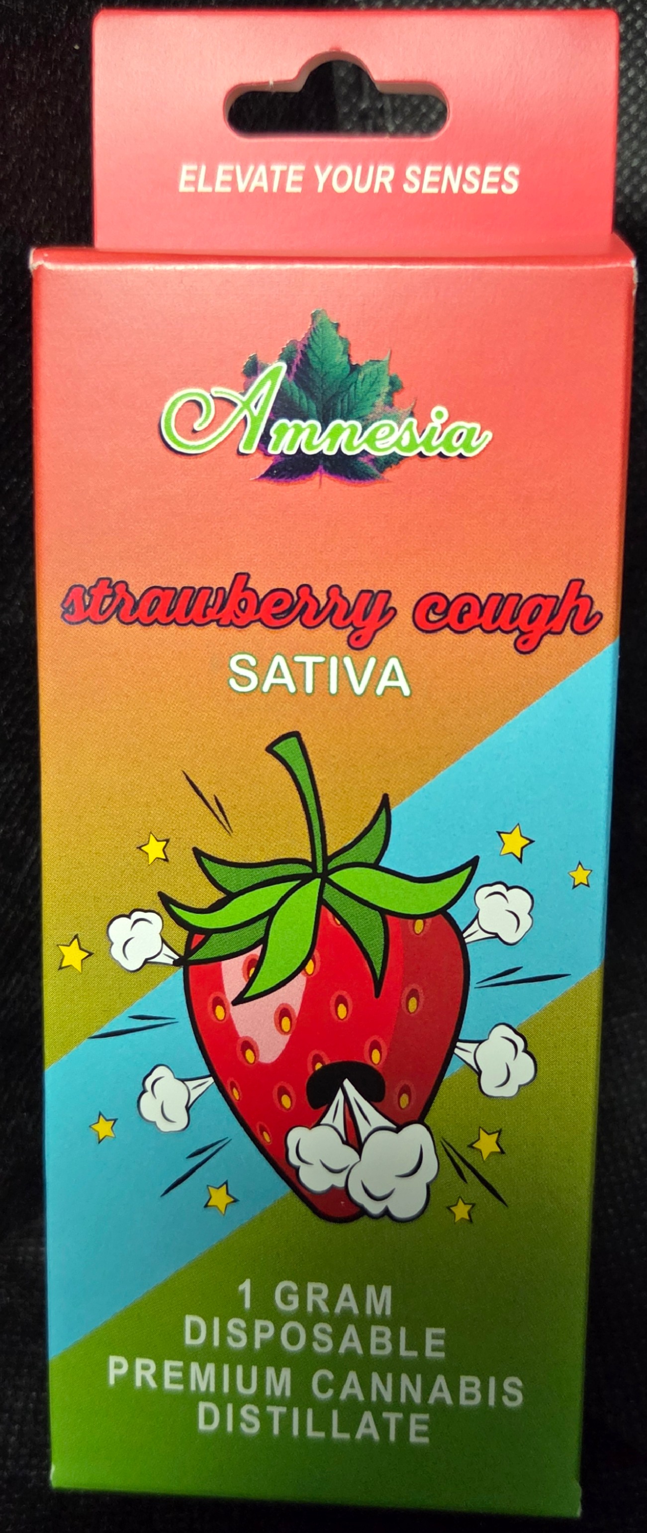 Photograph of product: Amnesia - Strawberry Cough - Disposable Vape