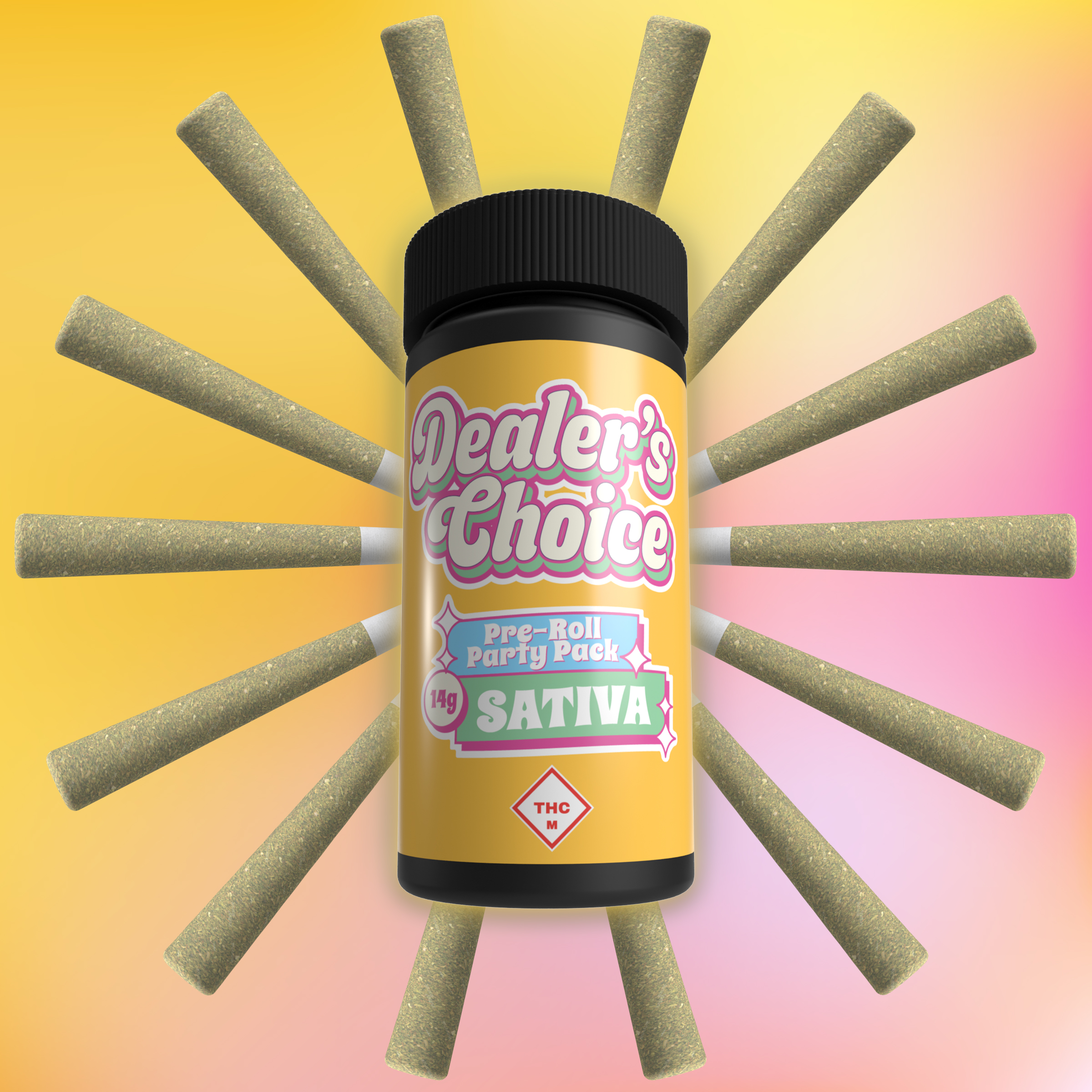 Photograph of product: Dealer's Choice - Pre-Rolls Florida Kush 14pk - 14g