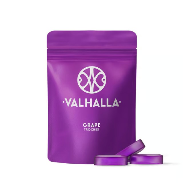 Photograph of product: Grape RSO Troches 25mg/10pk (250mg)