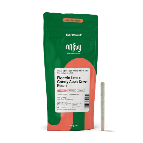 Photograph of product: MFNY | Electric Lime x Candy Apple Driver | Infused Pre-Roll | 0.75g