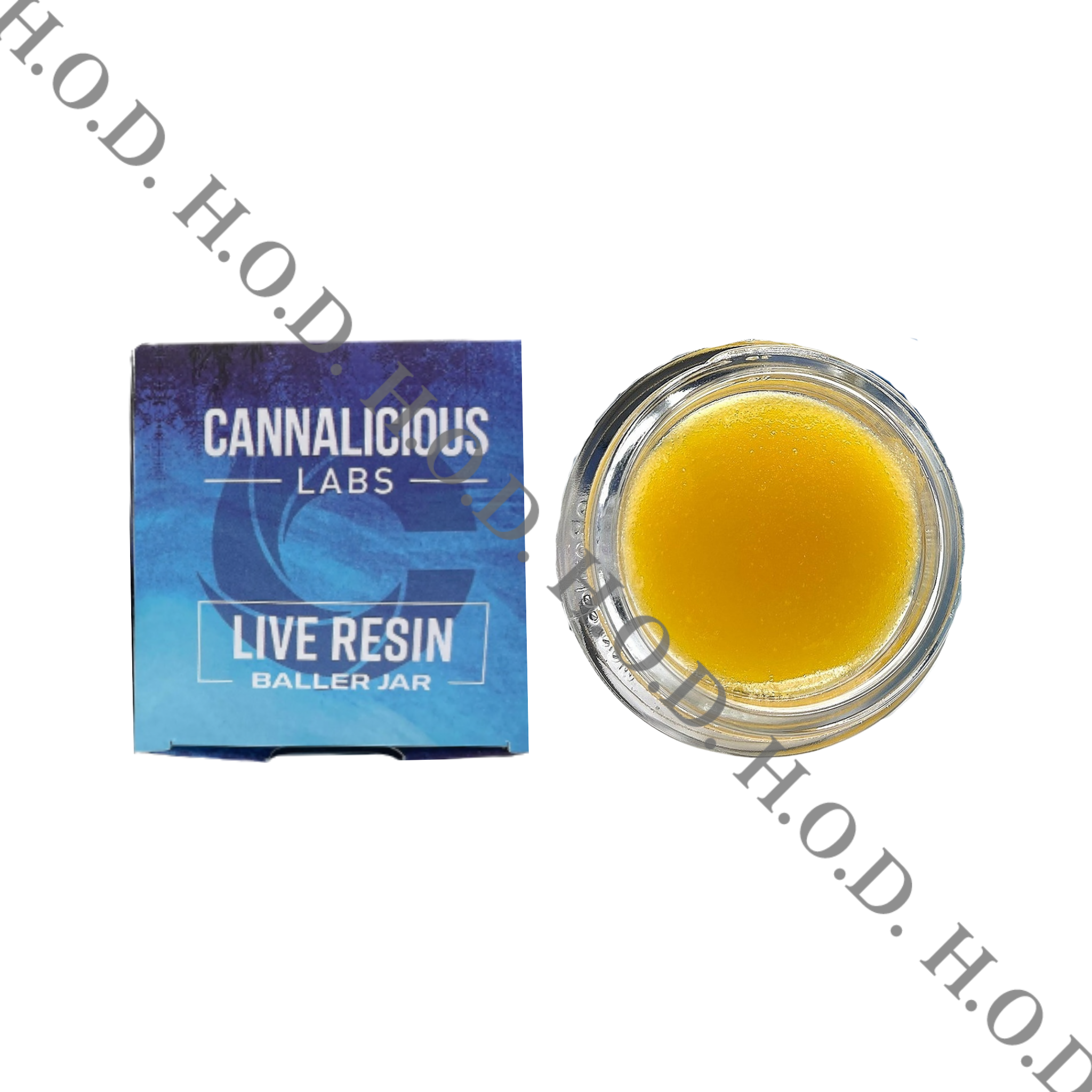 Photograph of product: Cannalicious Burst Wild Cherry Cured Resin Baller Jar 7g