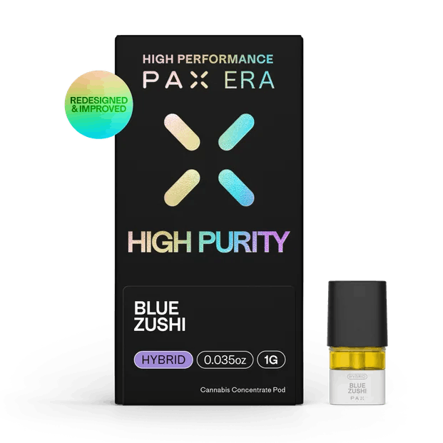 Photograph of product: Blue Zushi-1g Pod High Purity Distillate TAC 93.69