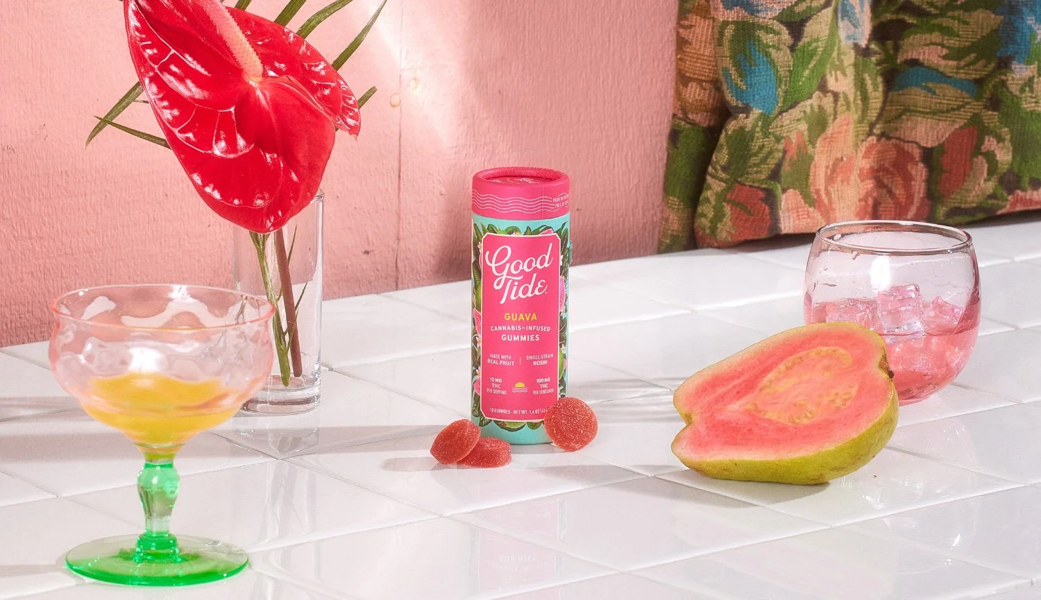 Photograph of product: Good Tide - Guava (Hybrod) - Gummies - 100mg