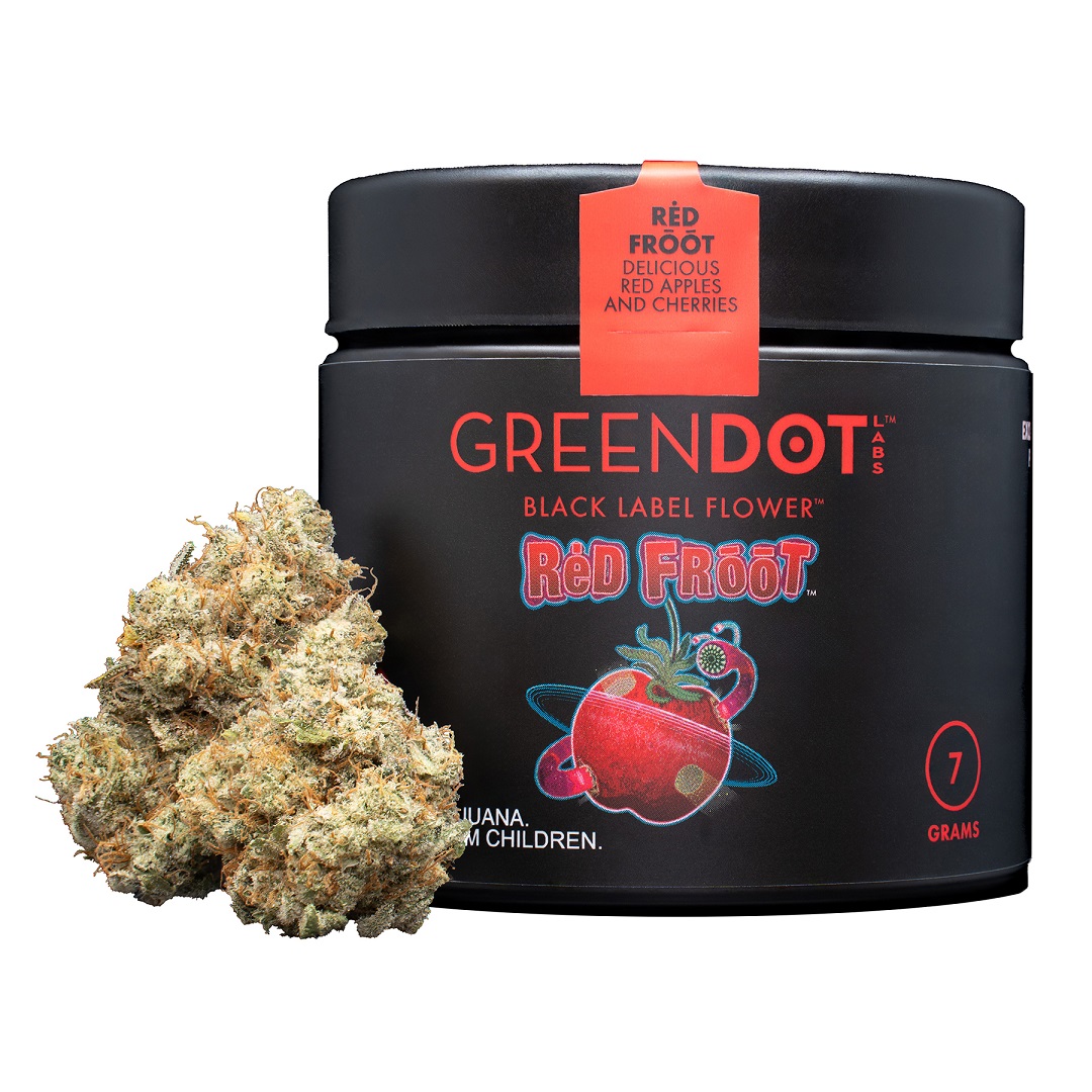 Photograph of product: Green Dot Labs Red Froot Flower - 14g
