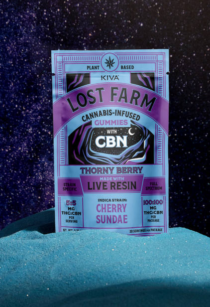 Photograph of product: Lost Farm | Cherry Sundae x Thorny Berry (1:1 TH-oui:CBN) Gummies | 20pk