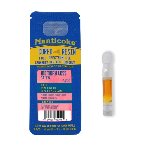 Photograph of product: Nanticoke I 510 Vape I Memory Loss Cart