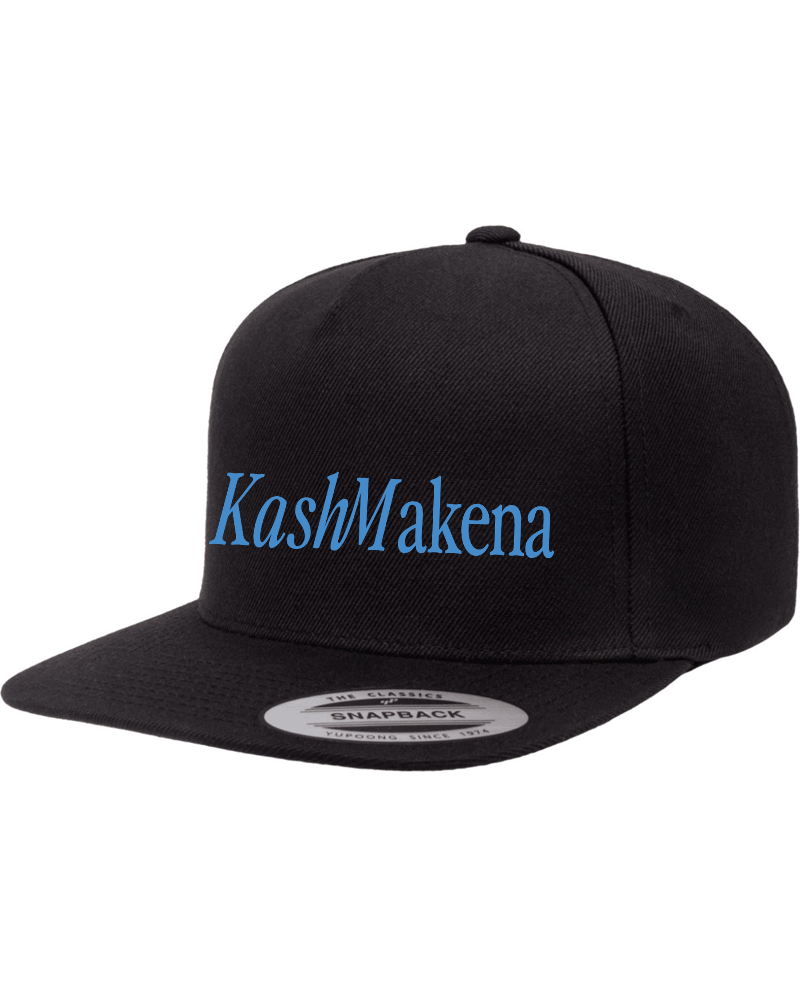 Photograph of product: KashMakena - Snapback Cap - Black & Blue