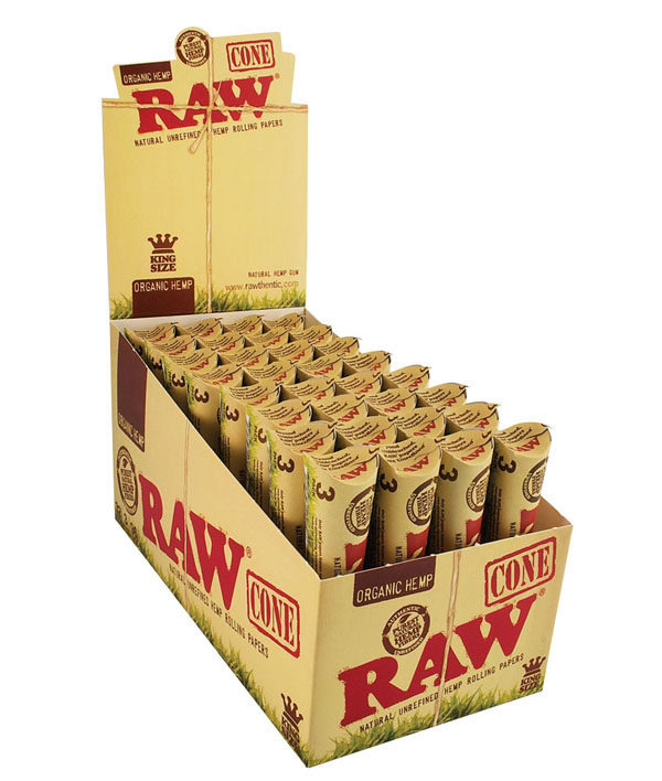 Photograph of product: Raw - Organic Cone King Size - 3pk