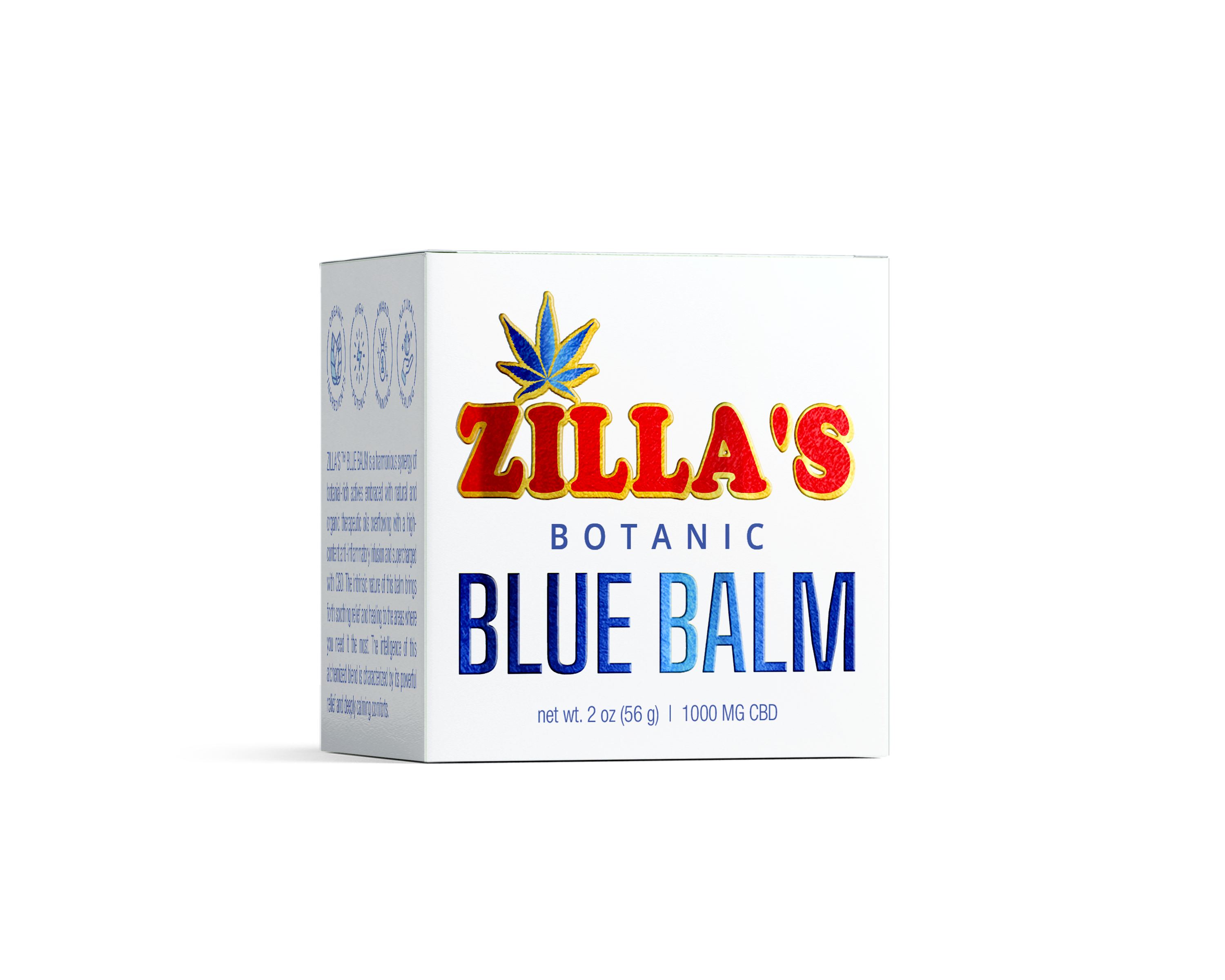 Photograph of product: Zilla's 1000mg Topical | Blue Balm