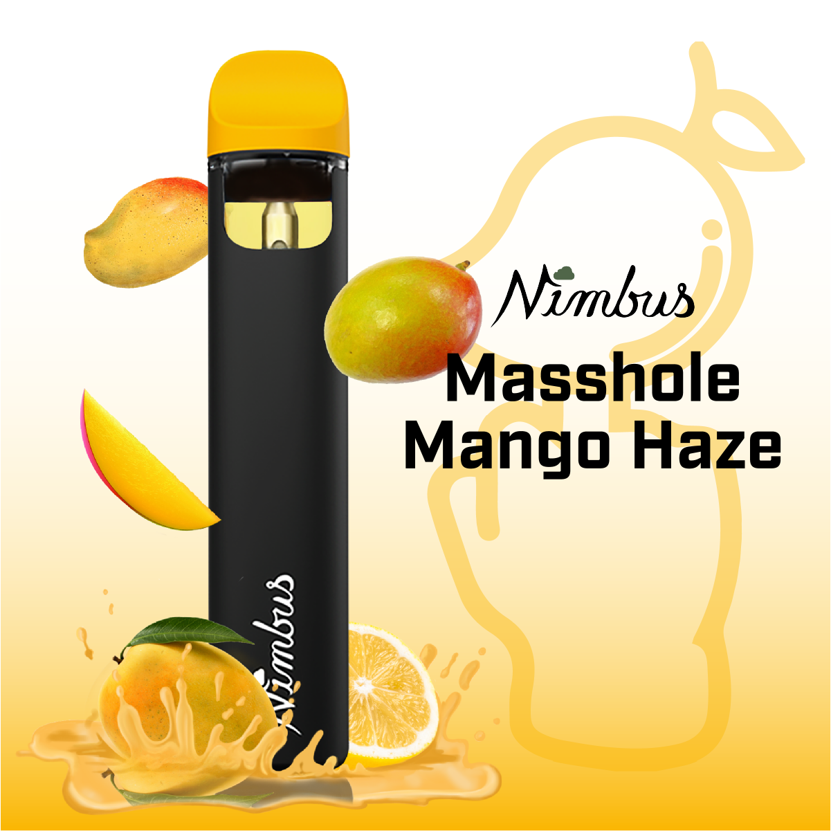 Photograph of product: Nimbus: Masshole Mango Haze - 1g - Disposable Distillate Vape - HBP
