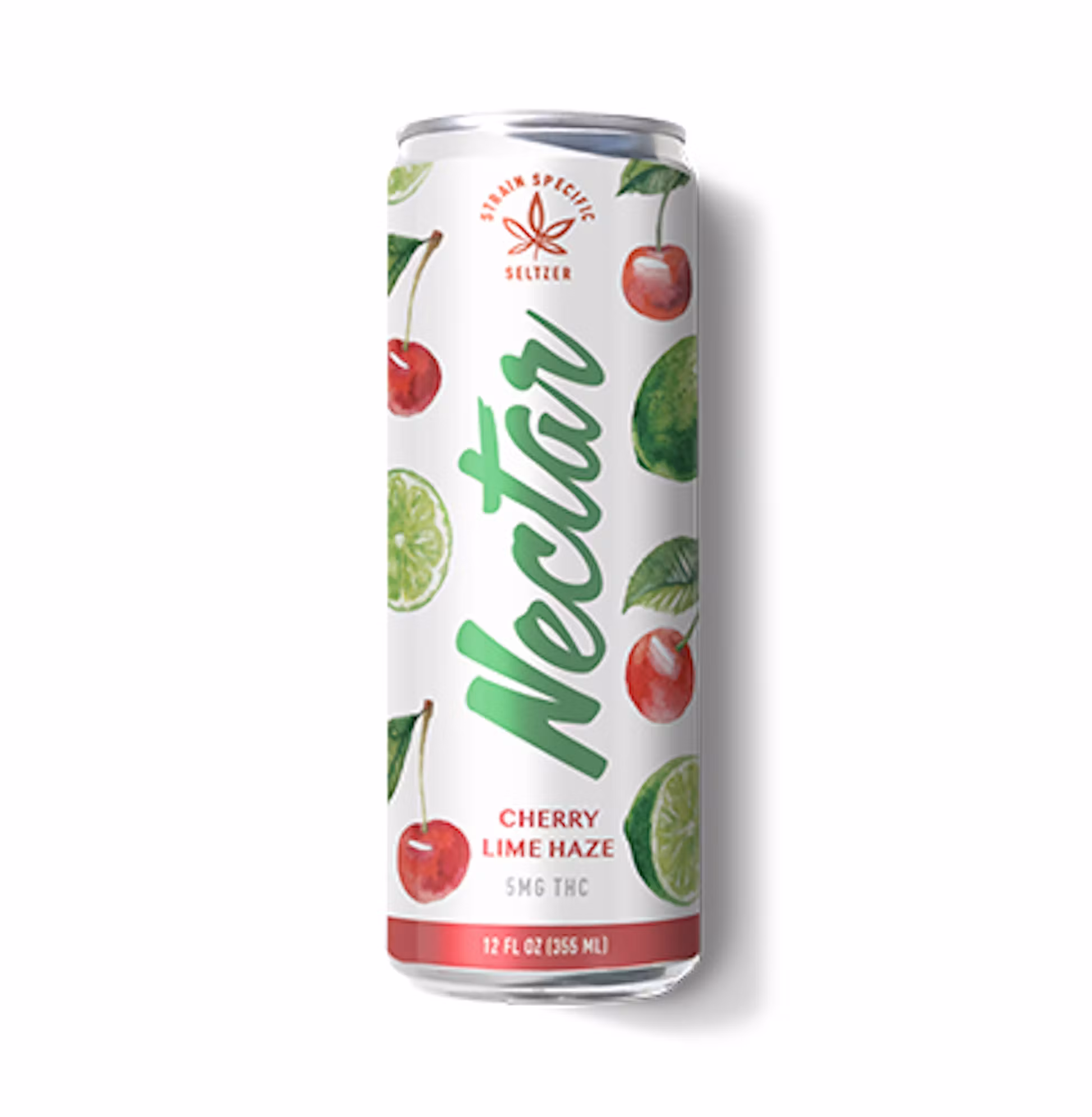 Photograph of product: Cherry Lime Haze Seltzer |5mg Single Can| Nectar